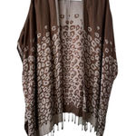 Brown Leopard Print Kimono Shawl Size undefined Photo 0