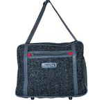 Oscar de la Renta VTG Shoulder Bag Gray Tweed Duffle Travel Carry-on Zip Top Photo 14