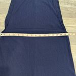 Reformation navy blue ribbed turtle neck mini dress knit stretch size XS O47 Photo 6