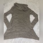 eight eight eight  tan turtleneck cowl neck tan long sweater woman’s small Photo 2
