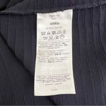 Valentino Garavani Valentino Ribbed Cutout Bow Dress Size Medium in Navy blue fit & flare Photo 5