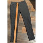 Sabrina Lauren Black & White Plaid Slim Fit Pants Photo 3