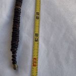 Vintage Chunky Wood Bead Disc Necklace Multiple Shapes Multicolor Western Boho Brown Photo 7