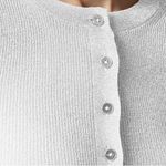J.Crew  Ribbed henley sweater with Lurex® metallic threads Photo 1