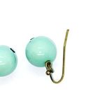 Handmade Mint Seafoam Green Dangle Beaded Earrings Photo 4