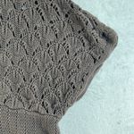 Gap  Large L Cardigan Sweater Y2K 90s Grunge Whimsy Casual Brown Crochet Women's Photo 3