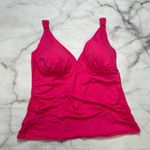 Bleu Rod Beattie  Shirred Ring Tankini Top Plus Size 22W Rose Pink New Slimming Photo 1