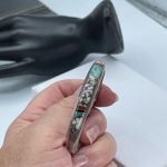 Navajo Artist Wilbur Muskett “Muskett Sterling“ Multistone thick silver cuff bra Photo 5