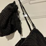 Anthropologie Nixie Romper Textured Gauze Off the Shoulder Black Size Large Photo 5