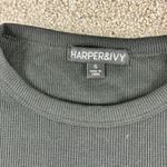 Harper  & Ivy Los Angeles California Y2K Ribbed Graphic Tee T Shirt Black Size‎ S Photo 7