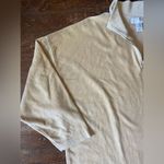 EXPRESS Tricot Beige 1/4 Zip Long Sleeve Velour Pullover Size XL Photo 1
