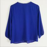 Skies Are Blue ✨ royal blue scallop blouse✨ Photo 1