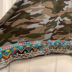 Savanna Jane Camouflage & Multi Color Embroidered Small Poncho Top. 2090 Green Size undefined Photo 1