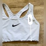Nike Dri‎ Fit Women’s Sz S White Swoosh Non Padded Athletic Bra Photo 8