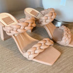 Dolce Vita Paily braided heeled sandal in a neutral Size 6.5 Tan Photo 0