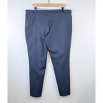 Akris  Punto Womens Dress Pants Blue Side Zip Stretch Slacks Trousers Size 16 Photo 1