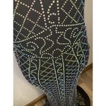 Windsor  Prom Homecoming Pageant Dress Small Black Bodycon Mermaid Beaded Halter Photo 9
