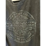 Affliction  Black Distressed Back Cut-Outs Mesh Sweatshirt Size XL Photo 7
