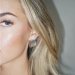 Heaven Mayhem Ribbed Maxi Earrings Silver Photo 1