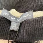 Adrianna Papell Fringe Trim Tweed Miniskirt in Ivory Black Size XSmall NWT Photo 5