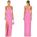 Amanda Uprichard  x Revolve Cherri Strapless Maxi Gown In Shocking Pink Photo 1