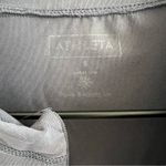 Athleta  Half Zip Ruched Guard Longline Top Gray Small Photo 2