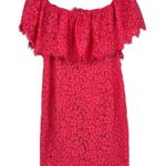 Rachel Zoe NEW Off-The-Shoulder Mini Adelyn Dress in Pink Raspberry size 8 Photo 2