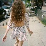 Realisation Par 💕💕 Goldie Cherry Dress ~ Red Polka Dot Print XS 100% Silk Photo 4