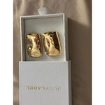 Gold JLUXLABEL Logo Earrings Photo 5