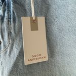 Good American NWT  25 High Waist Raw Hem Slim Straight Jeans Indigo248 Photo 2