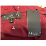Eloquii  Cocktail Dress Size 20 Maroon Caftan Style Drape Tie Sleeves Formal NWT Photo 6