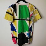 Reebok Rebook Roland Berry Tennis Shirt Pink Yellow Blue XL Extra Large Geometrical Photo 9