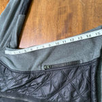 Athleta Black/Grey  Vortex Full Zipper Fleece Jacket with Hoodie in size Medium  Photo 4