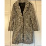 Lucky Brand  Grey Teddy Sherpa faux fur Long Peacoat jacket M Photo 9