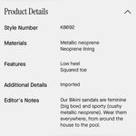 Kate Spade | Bikini Slide Sandals in silver Photo 1