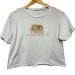 Romwe Angel Graphic T-Shirt Crop Top Photo 0