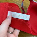 Cacique Lightly Lined Full Coverage Bra Womens Size 38F Floral Print Red Blue Photo 3