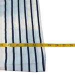 Lilly Pulitzer Preston Top White Bright Navy Stripe 3/4 Sleeve Ties Small Photo 8