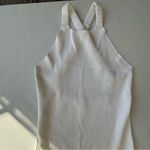 525 America knit elastic cross strap open back midi dress off white Ivory Medium Photo 3