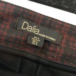 Dalia Womens Pencil Skirt Pull On Plaid Stretch Red Black S Photo 2