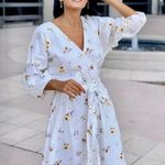 H&M Wildflower collection floral long sleeve wrap maxi dress Photo 2