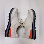 Tory Burch  Cream and Navy Sneakers Photo 2