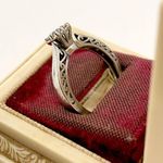 Keepsake Cluster Diamond Ring 5 Stone .22 CTW 10K White Gold 2.7 GRAMS SIZE 6.75 Photo 3