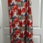 Shore & Drive Floral Dress with Pockets and Slits Size 1X Red Photo 0