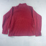 Orvis Sweater Women XL Red 1/4 Zip Pullover Camp Hike Fishing Gorp Cabin Cotton Photo 2