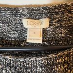 J.Crew Women's Gray & White Crewneck‎ Long Sleeve Knit Sweater Photo 3