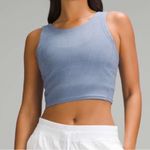 Lululemon  Ribbed Softstreme Cropped Tank Top Oasis Blue Photo 0
