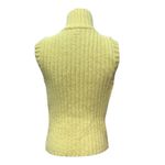 Free People Women's Super Slalom Sweater Vest Size XS Yellow Full Zip Knit 70s Photo 3