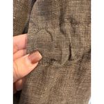 Flax Oversized Minimalist Lagenlook Coastal Grandma 100% Linen Shirt In Brown M Photo 7