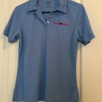 Oobe Women's Juniors Delhaize Food Lion Polo Shirt Short Sleeve Size M Blue Photo 0